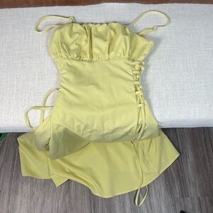 Lime A Line Maxi Dress